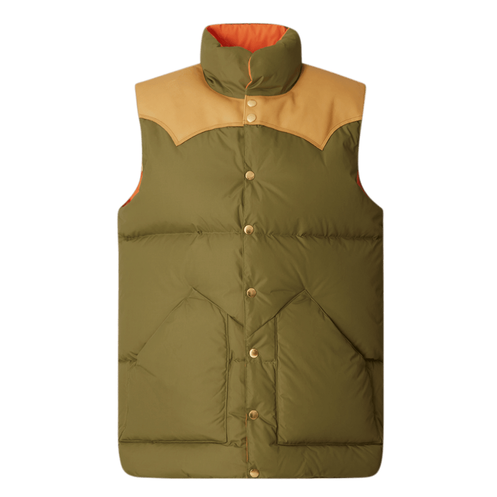 Rocky Mountain Featherbed | Original Down Vest Olive Green for Men